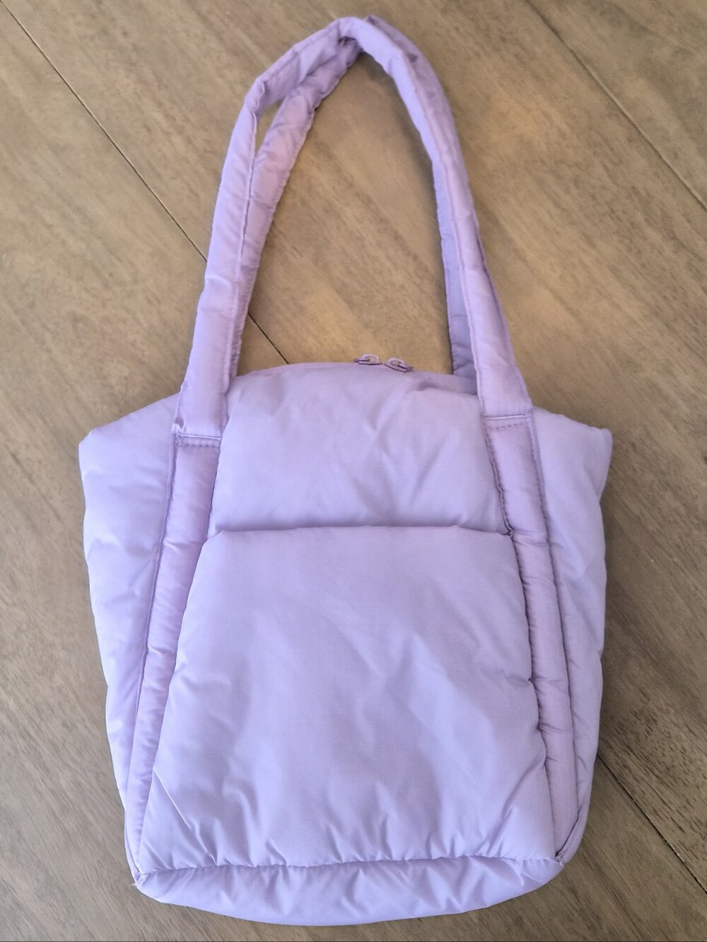 BAGGU Mini Puffy Tote In Dusty Lilac